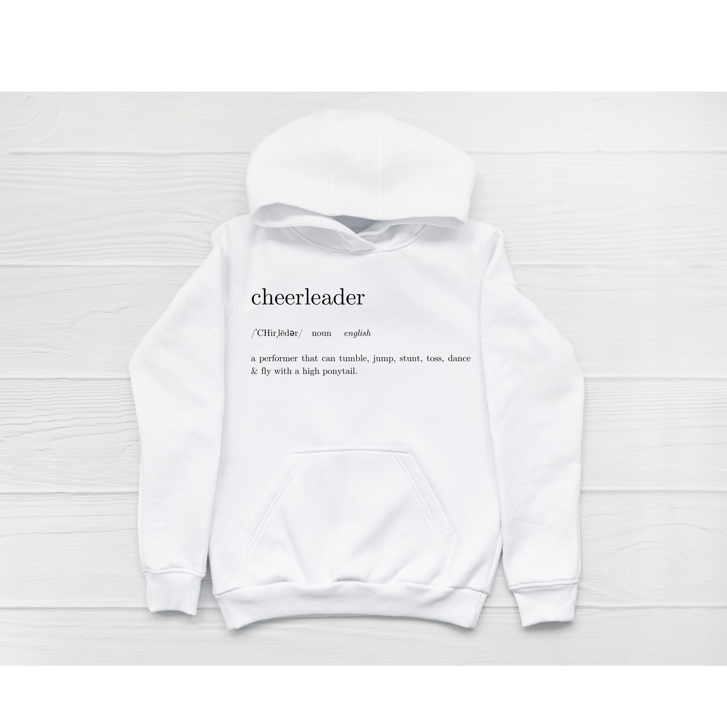 Cheer Definition Kids Hoodie