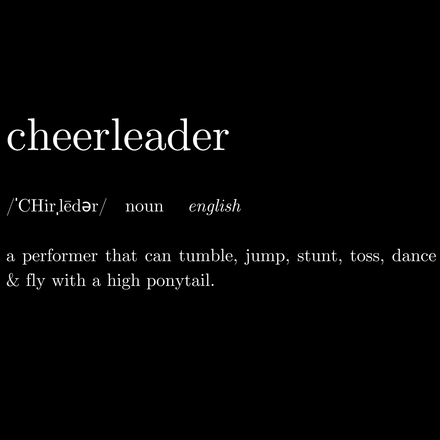 Cheer Definition Kids Hoodie