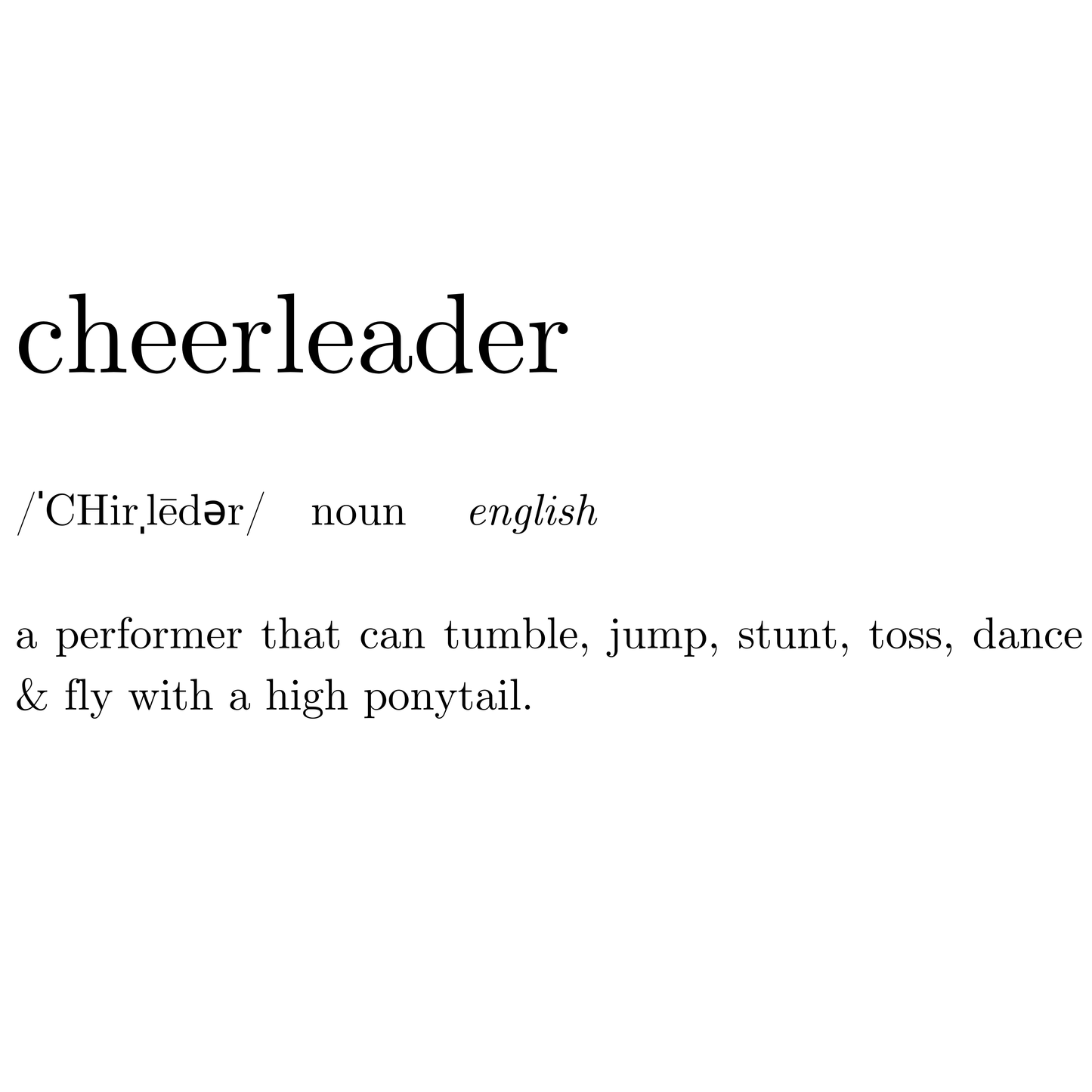 Cheer Definition Kids Hoodie