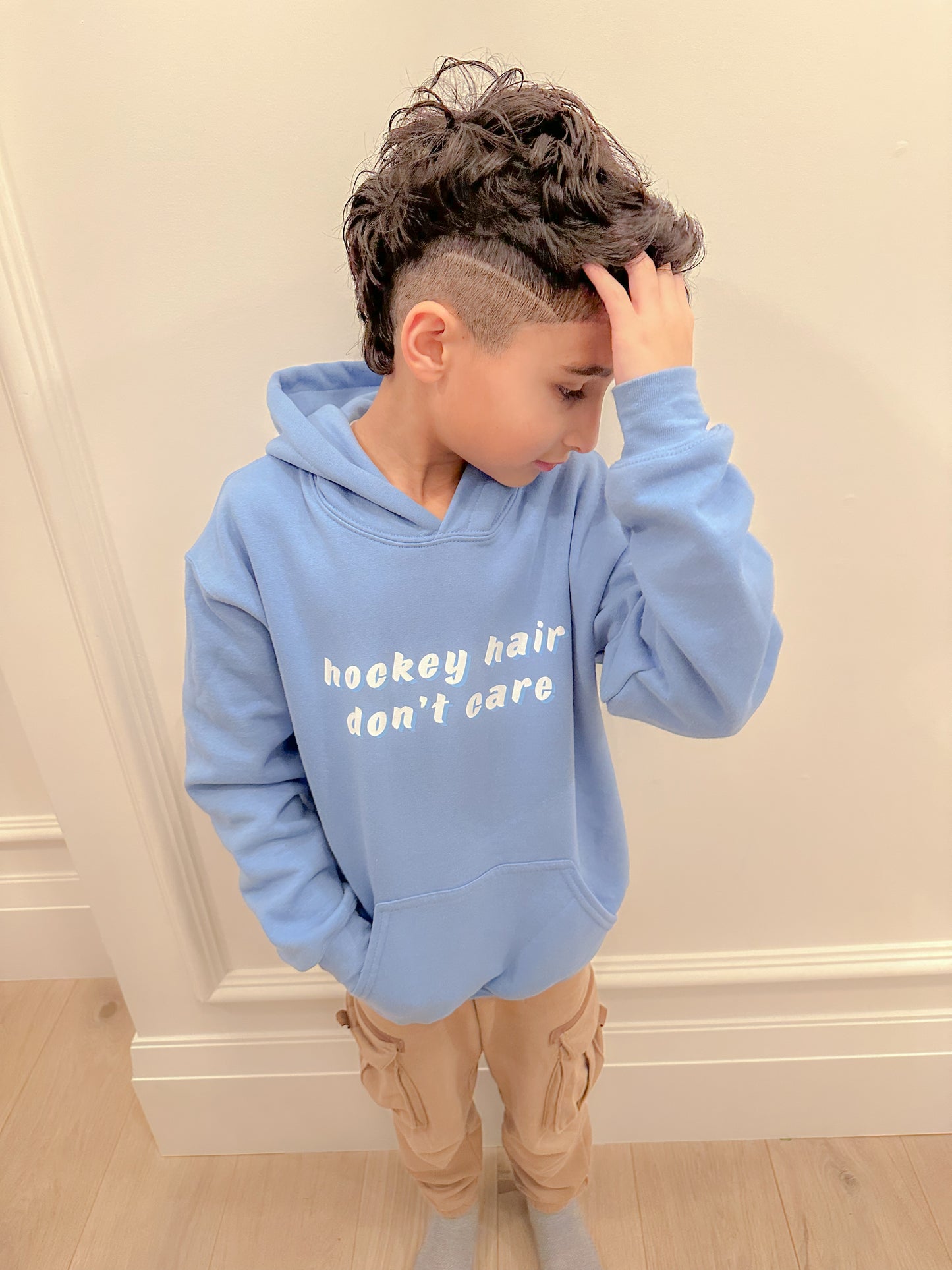 Hockey Hair Kids Hoodie