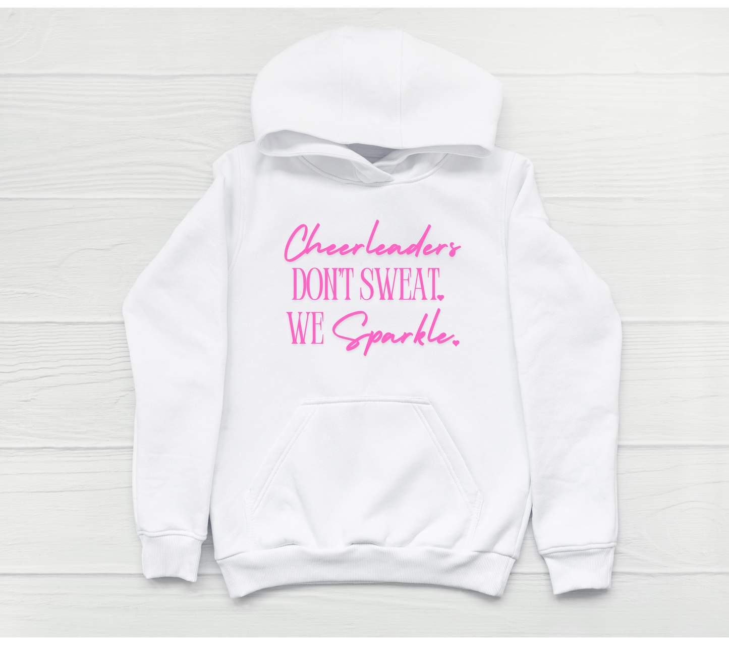 Cheerleaders Sparkle Kids Hoodie