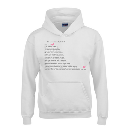 TS Lyrics Kids Hoodie