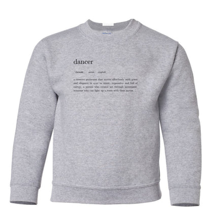 Dancer Definition Kids Crewneck