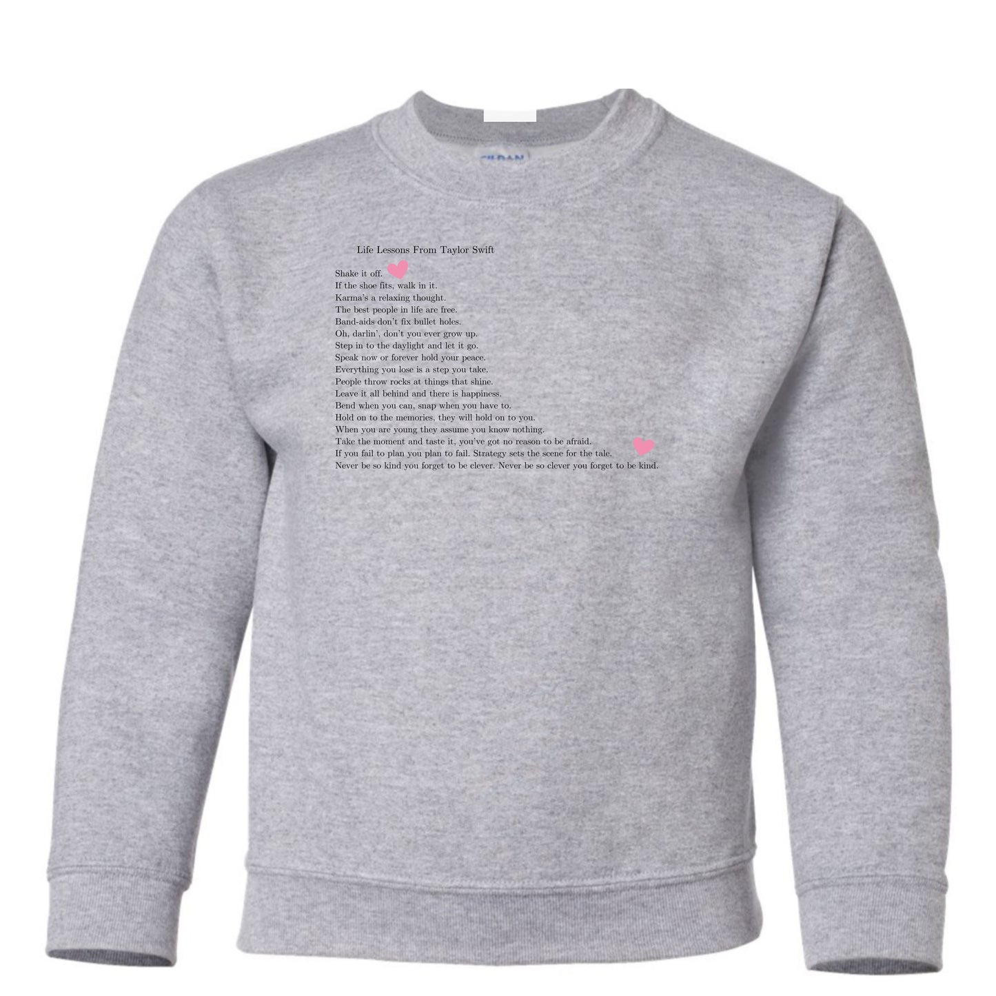 TS Lyrics Kids Crewneck